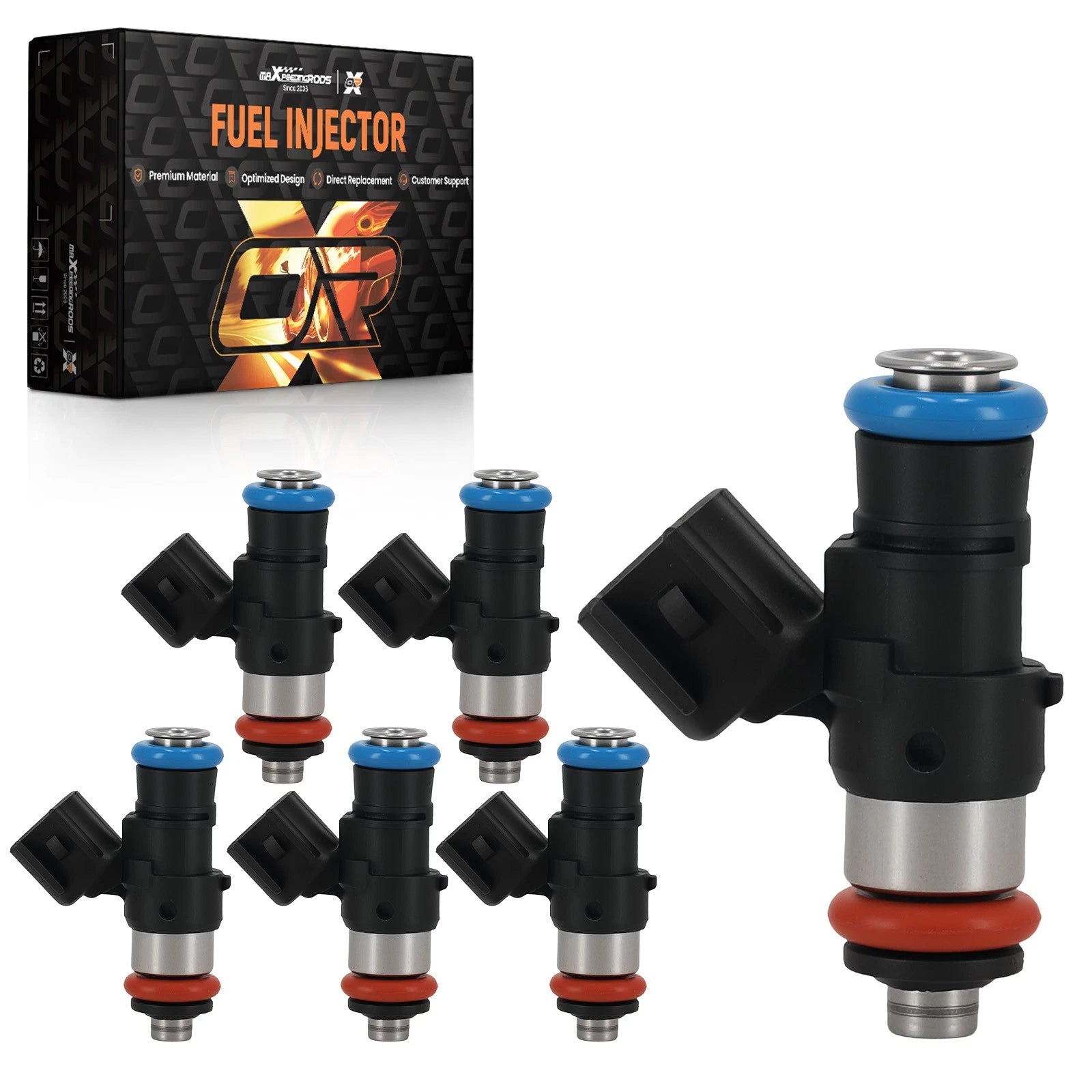 6X Fuel Injector Set for Mercury Sable (2008–2009) 0280150943 4-Hole