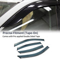 Set of 4 Window Deflectors for Nissan Altima (2013–2018) Black Vent Visor