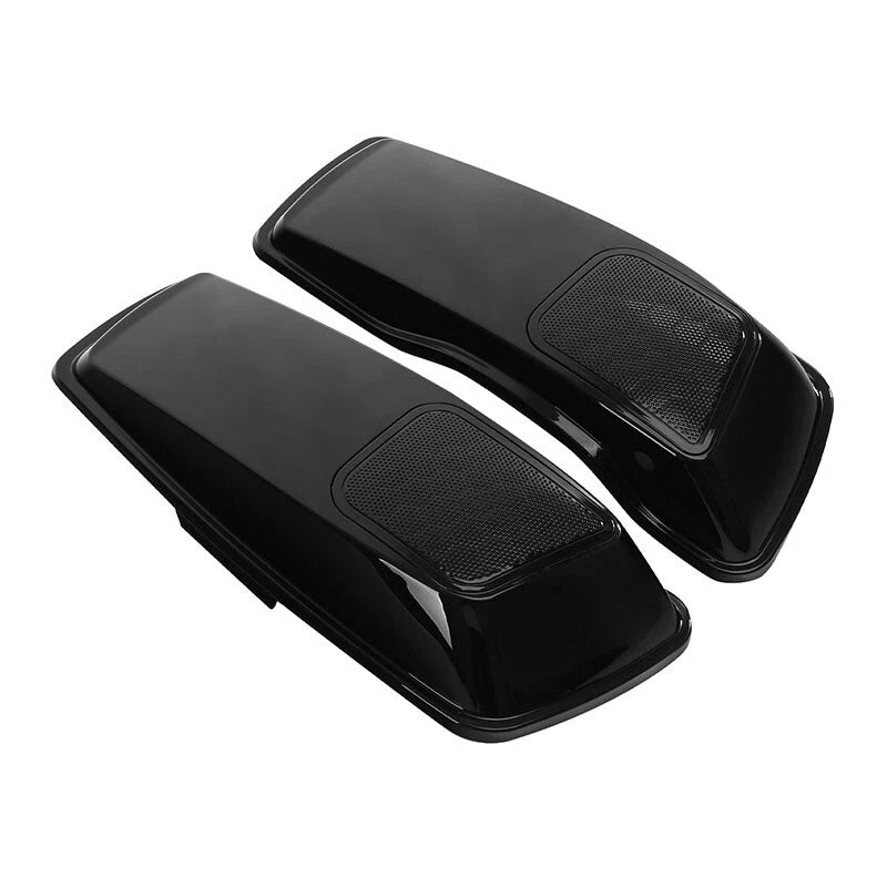 Vivid Black Hard Saddlebags 6x9" Speaker Lids for Harley Electra Glide (2014–2024)