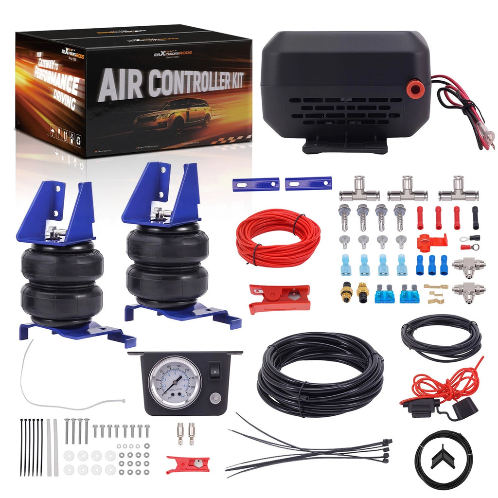 Air Suspension Helper Spring + Compressor Kit for Toyota Tundra (2000–2006)