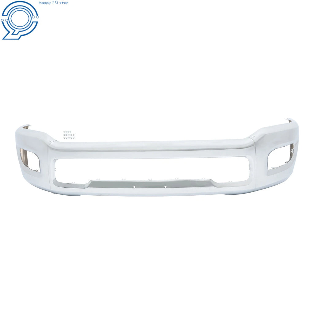 Front Bumper for RAM 2500 3500 (2019–2024) Black/Chrome Steel with Fog Holes