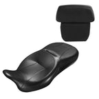 Rider & Passenger Seat Backrest Pad for Harley Touring Glide (2014–2023)