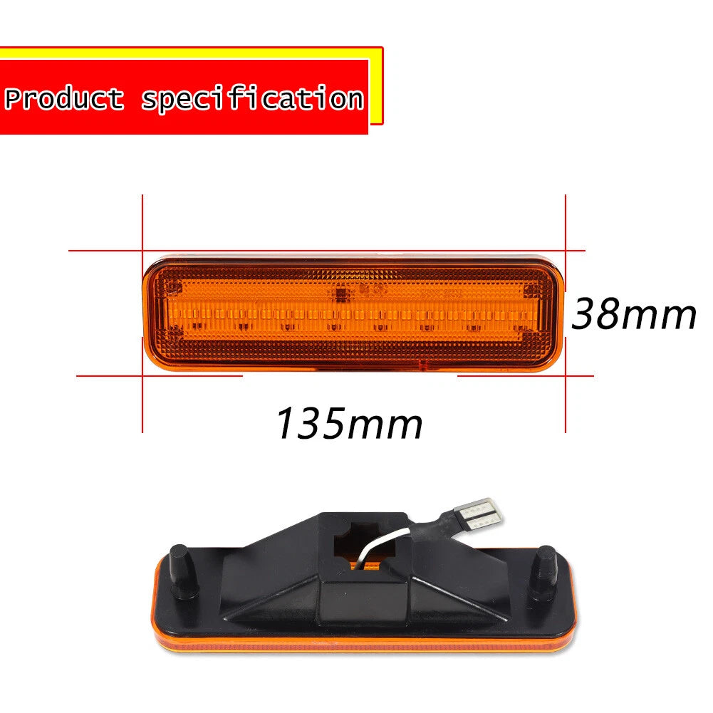 LED Front Fender Side Marker Lights for El Camino & Caballero (1982–1987)