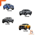 Chrome Door Sill Scuff Plates for Ford Ranger Dual Cab Ute (2012-2024)