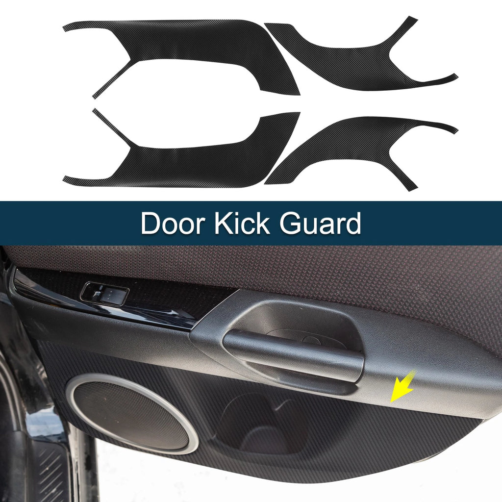 Door Kick Guard for Mazda 3 Axela (2014–2018) Black Front Rear Set
