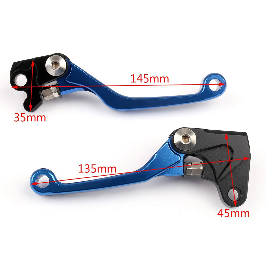 CNC Brake Clutch Levers for Yamaha WR250F/450F (2005–2013) - Blue