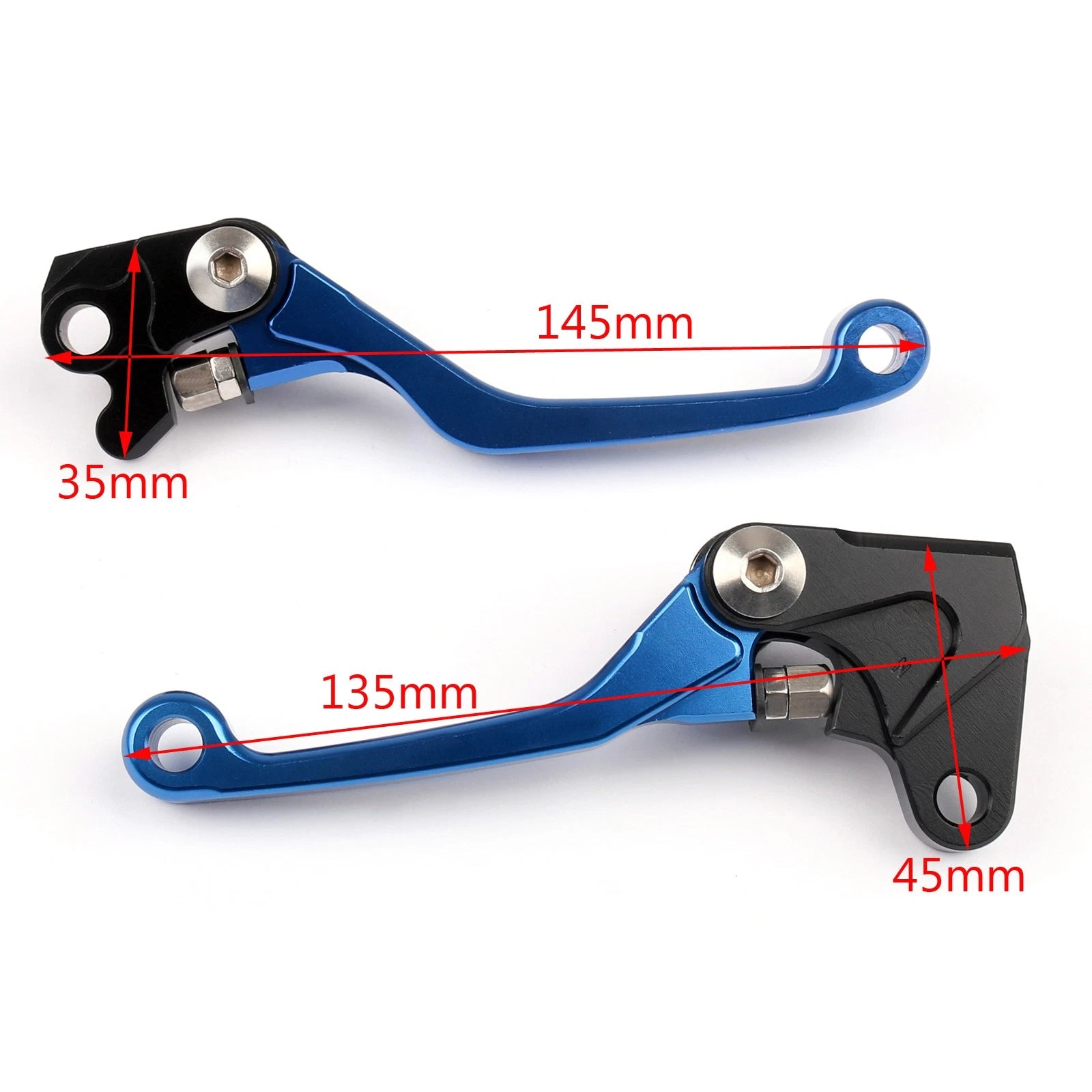 CNC Brake Clutch Levers for Yamaha WR250F/450F (2005–2013) - Blue
