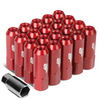 20Pcs J2 7075 Forged Aluminum M12x1.25 Open-End Lug Nut Set for Universal