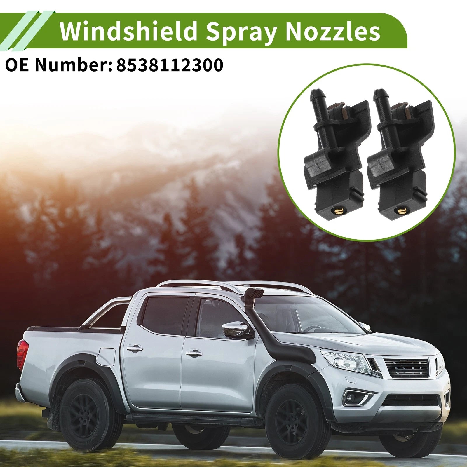 Windshield Washer Nozzle Set for Toyota (No. 8538112300)