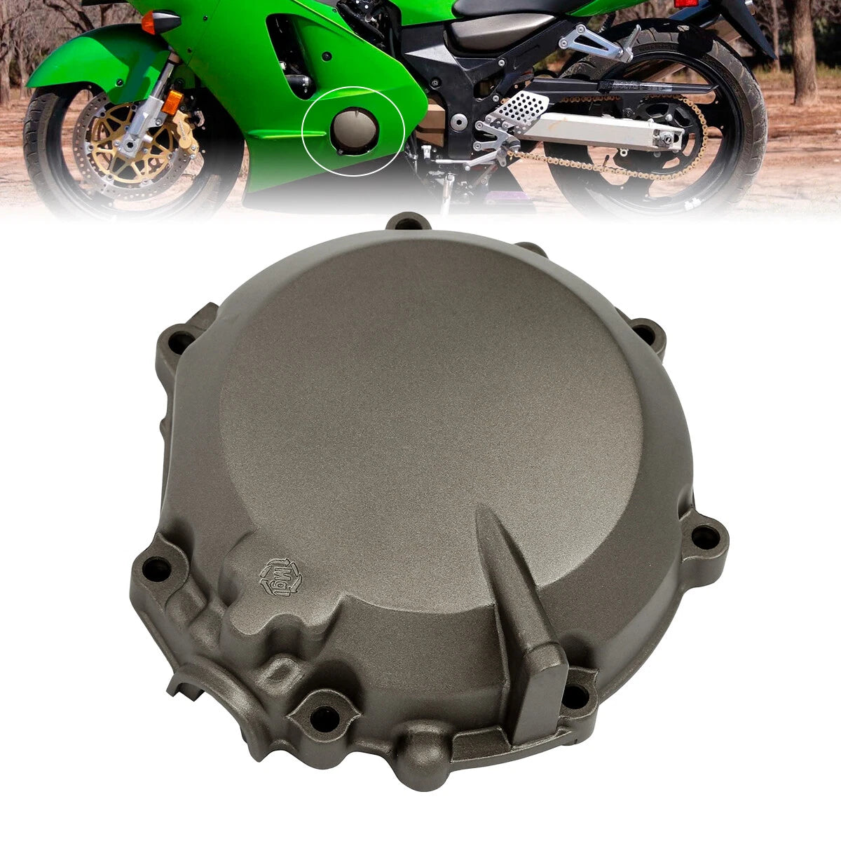 Left Stator Engine Cover for Kawasaki Ninja ZX-12R (2000–2001)