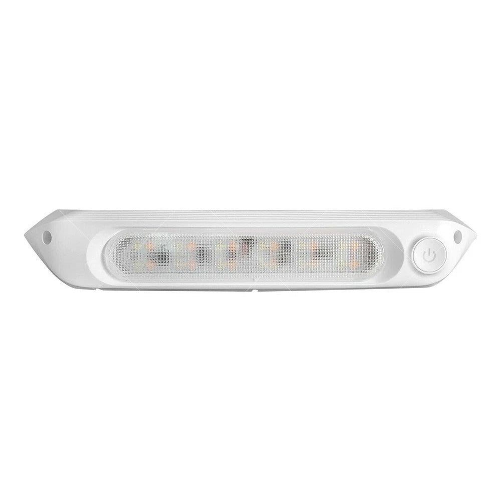 Dual LED Bug Light 287mm 12/24V Amber/White for Awning