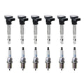 Set of 6 Ignition Coils & NGK Laser Platinum Spark Plugs for Audi Q7 (2007–2015)