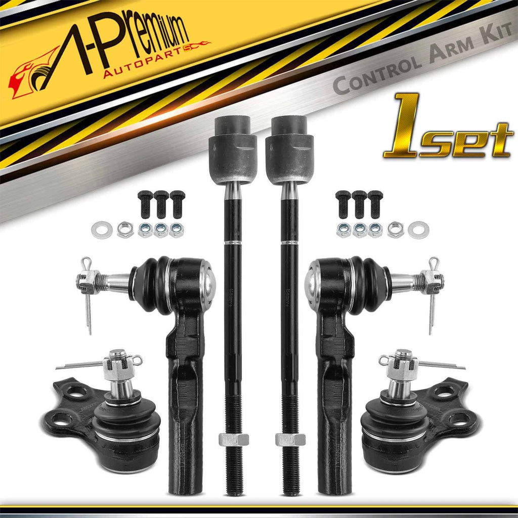 6X Inner & Outer Tie Rod End Ball Joints for Chevy Malibu (1997–2003)