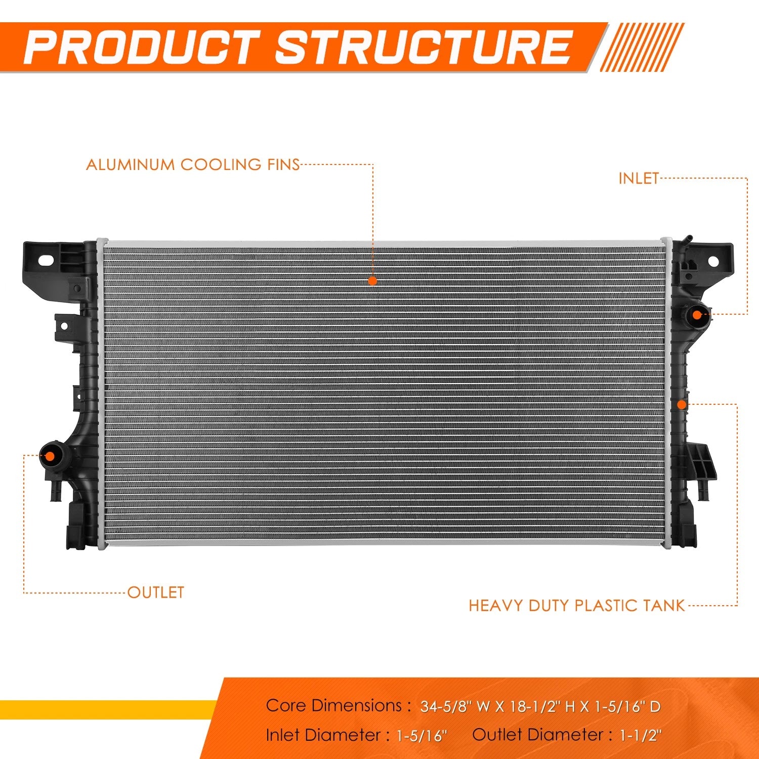 Front Passenger Outer Bumper Cover Support Bracket for Chevrolet Sonic (2012–2020)