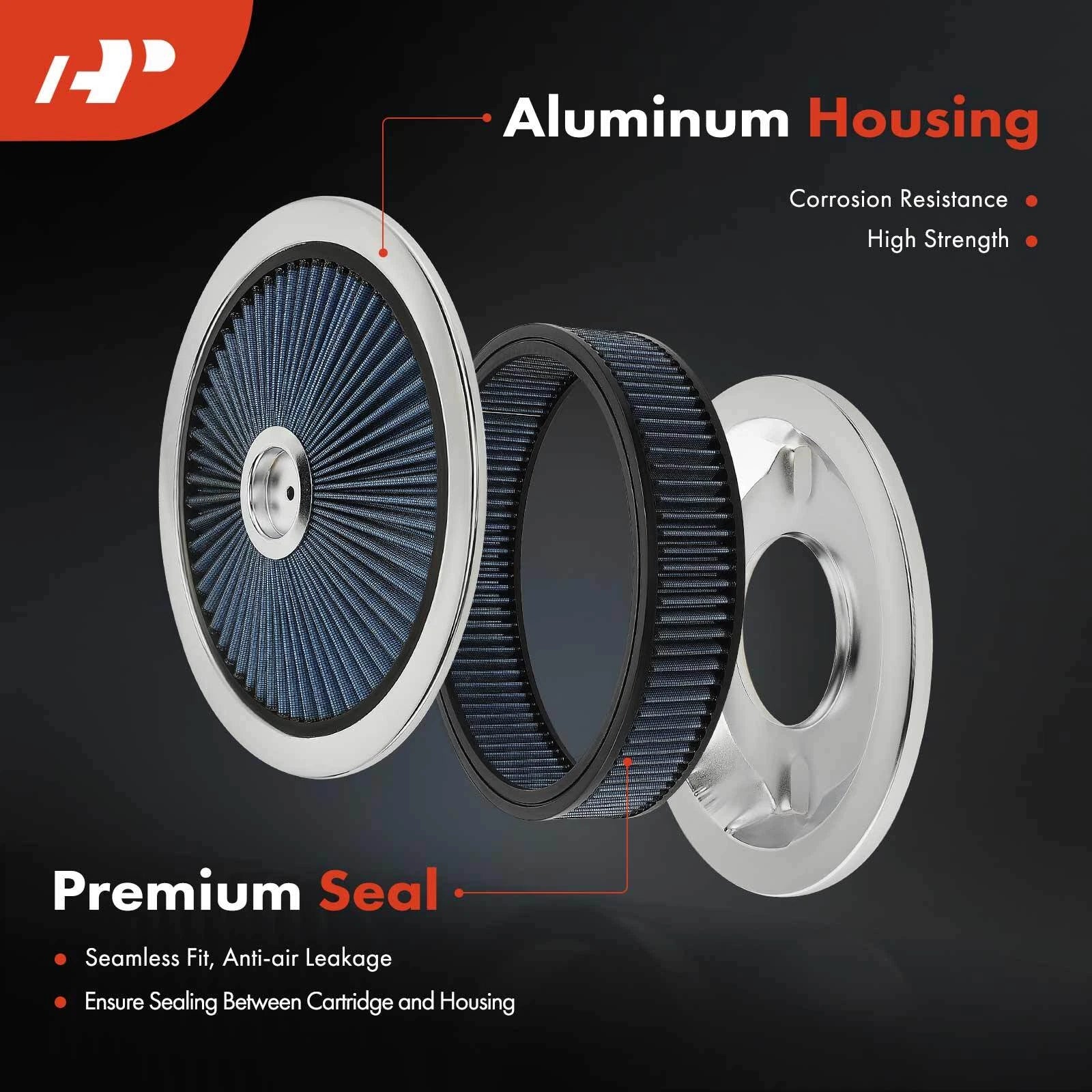 Round Blue Air Cleaner for Toyota Camry (1984–2018) Honda Civic
