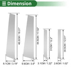 8 Pcs Door Pillar Window Trim Silver Tone for BMW X6 (2015-2019)