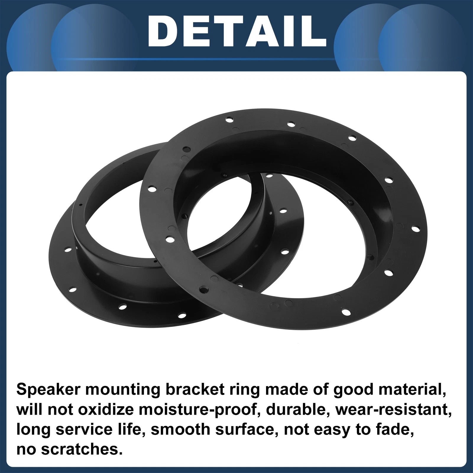 Set of 2 Speaker Spacer Rings for Volkswagen 