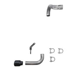 2.5" Single Exhaust Kit for Jeep Wrangler (2018–2025) DBL Wall Textured Black Tip