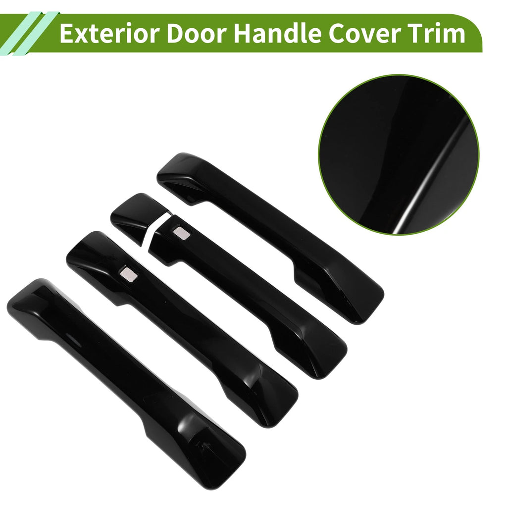 Set of 1 Exterior Door Handle Cover Trim for Ford Bronco (2021–2025) Gloss Black
