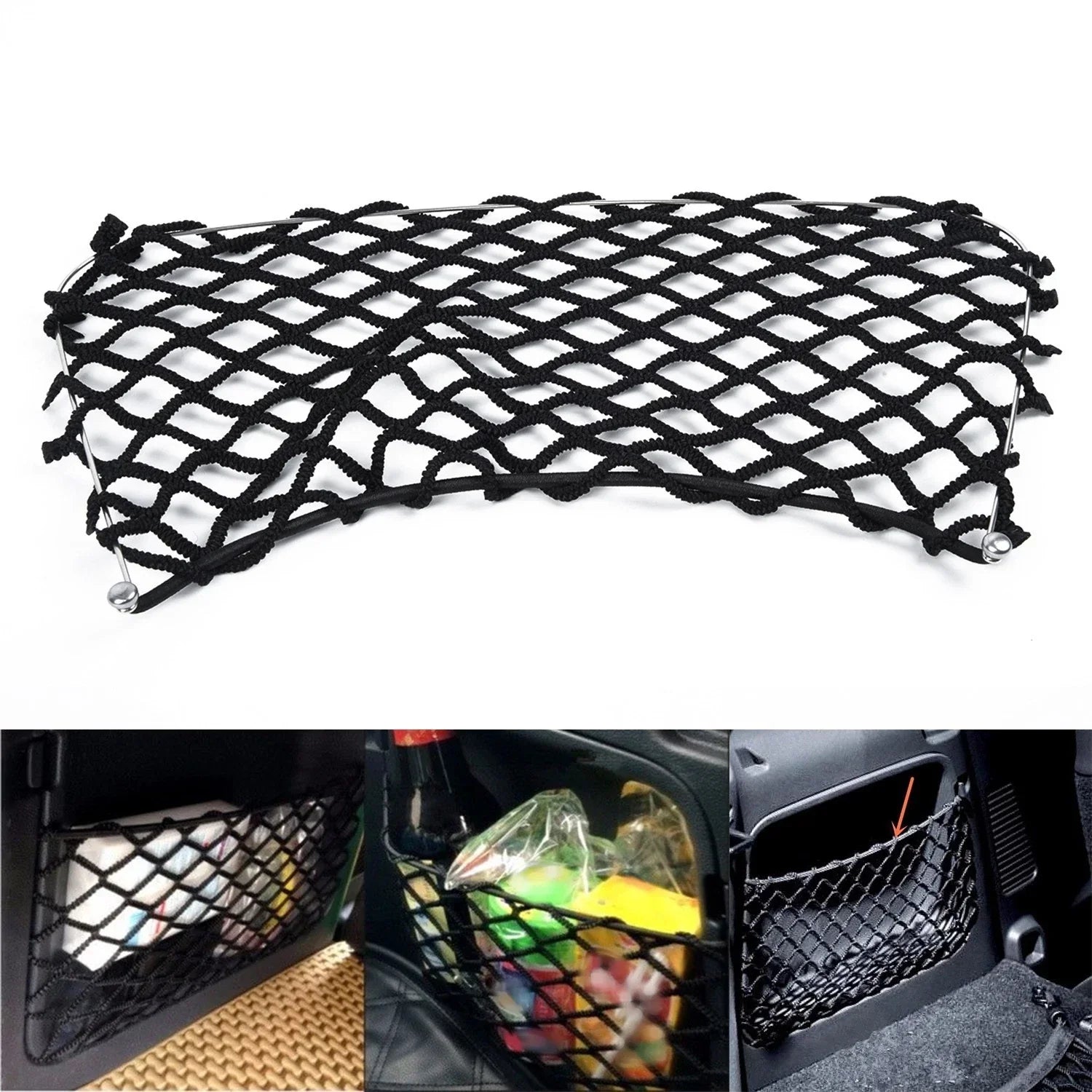 1 PC Tuck Net String Bag Pocket for Benz 451 (2009–2014)