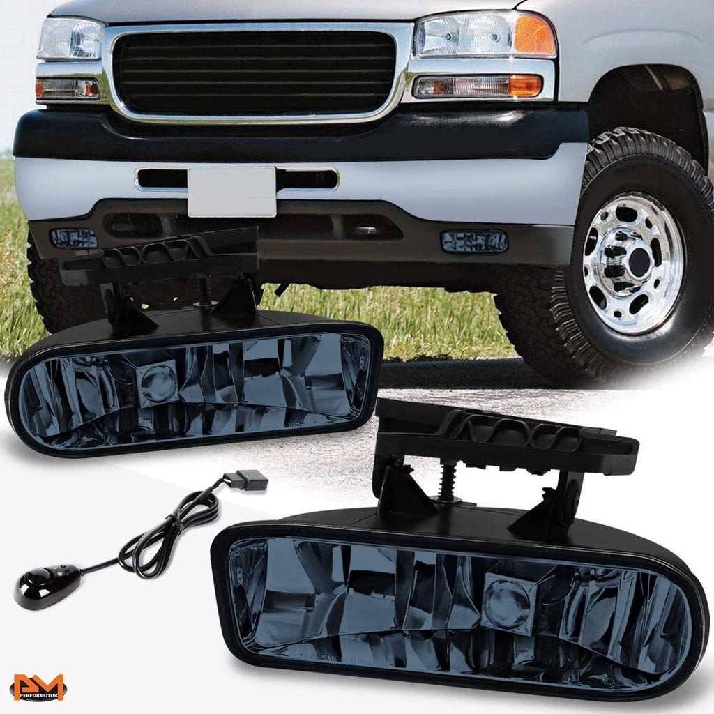 Set of 2 Blue Tint Fog Lights with Switch for GMC Sierra/Yukon (1999–2006)
