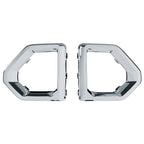 Set of 2 Front Fog Light Outer Bezel Covers for GMC Sierra Denali SLT (2019–2022) Chrome