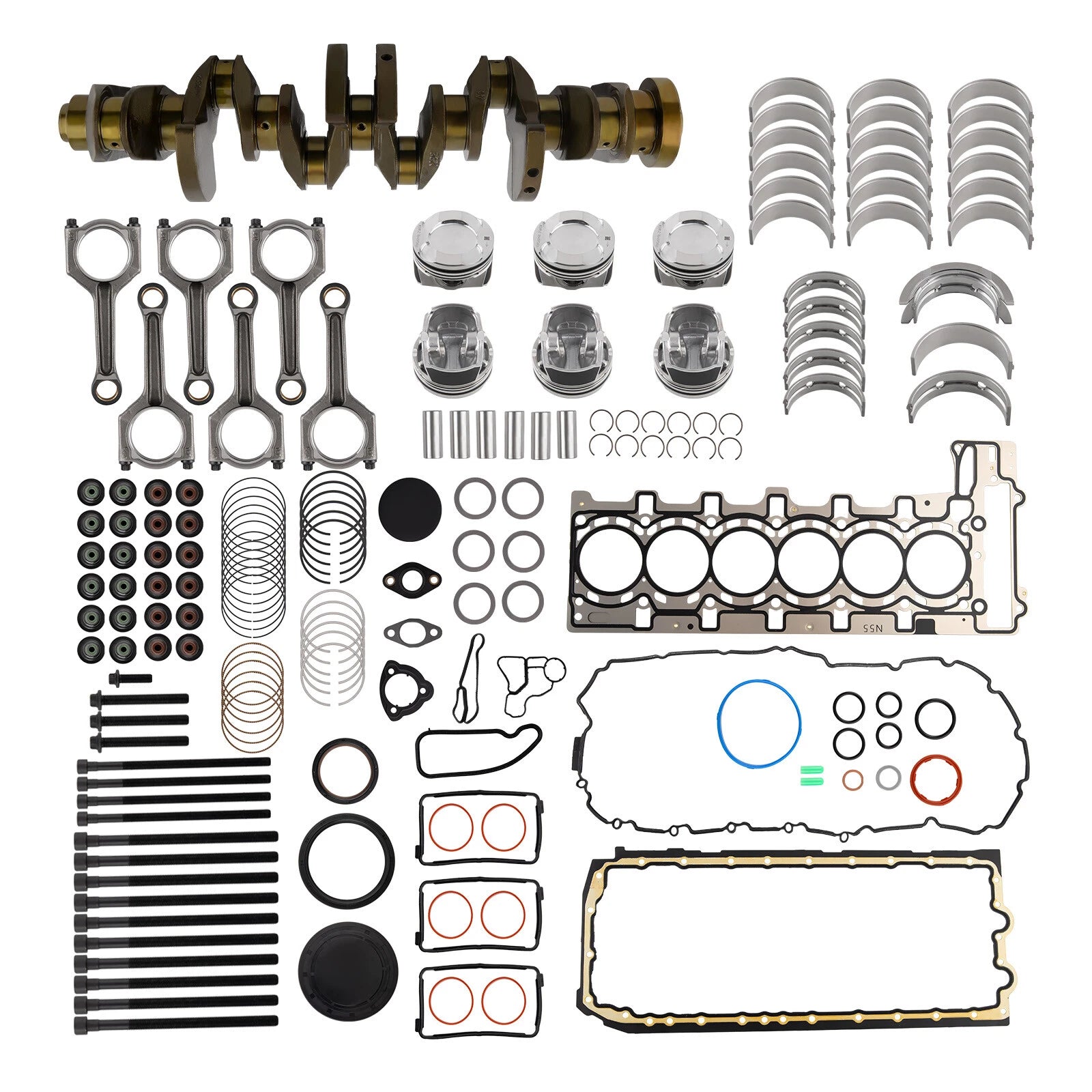 N55 3.0L Engine Overhaul Rebuild Kit for BMW (2011–2017)