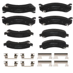 Set of 4 Ceramic Brake Pads for Chevrolet Express 1500 (2003-2008)