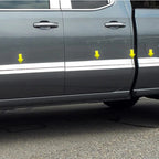 Luxury FX Side Accent Trim 8pc for 2019–2023 Chevy Silverado 1500 Double Cab
