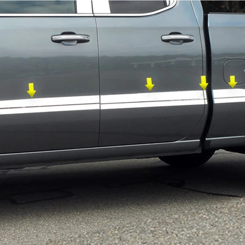 Luxury FX Side Accent Trim 8pc for 2019–2023 Chevy Silverado 1500 Double Cab