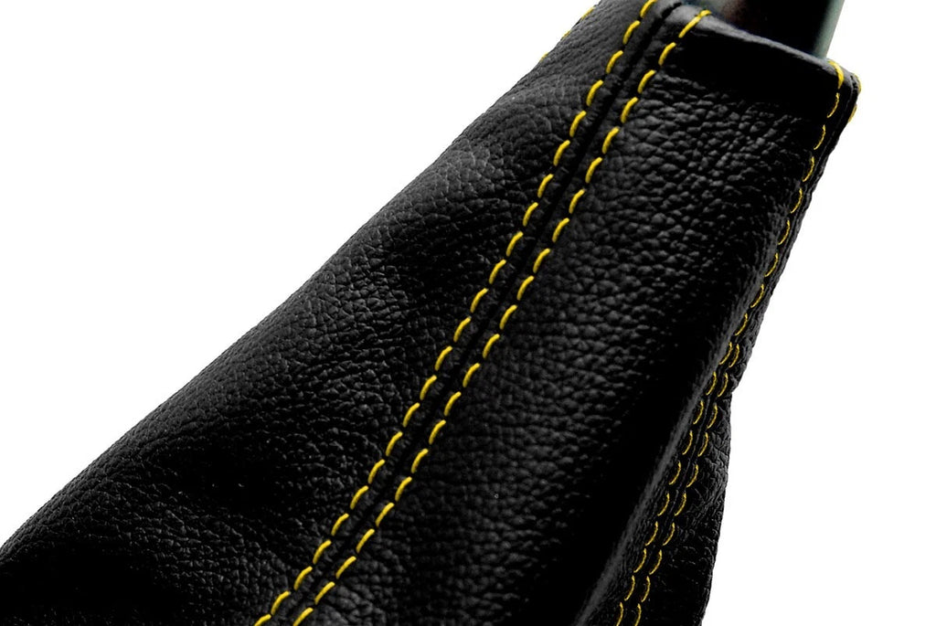 Leather Manual Shift Boot for Acura RSX (2002–2006) Yellow Stitch