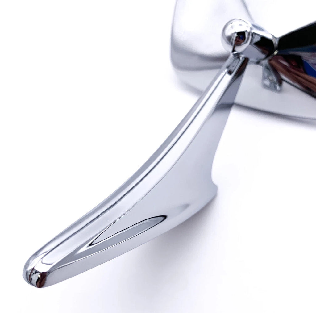 Outside Door Mirror with Ribbed Base for 1970–1972 Chevrolet Chevelle