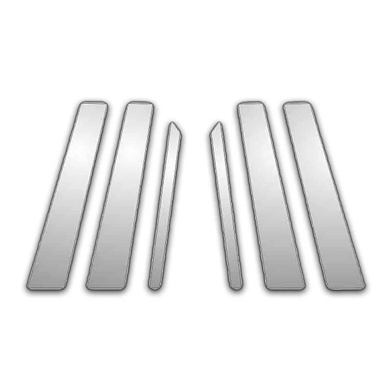 6Pc Chrome Pillar Post Covers for 2010-2015 Mercedes Glk - P4298