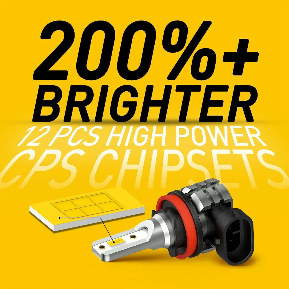 2X AUXITO LED H8 Fog Light Bulbs
