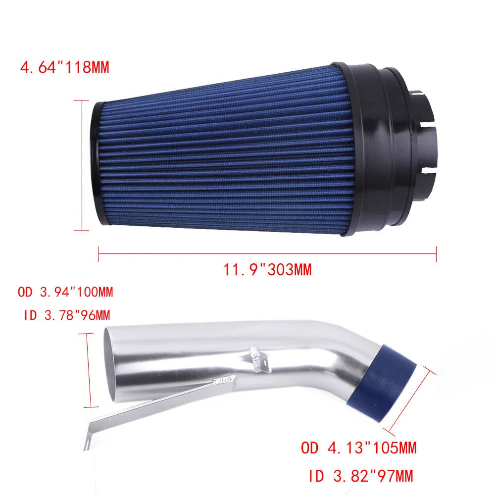 Cold Air Intake System with Heat Shield for V8 4.8L/5.3L/6.0L (99–06)