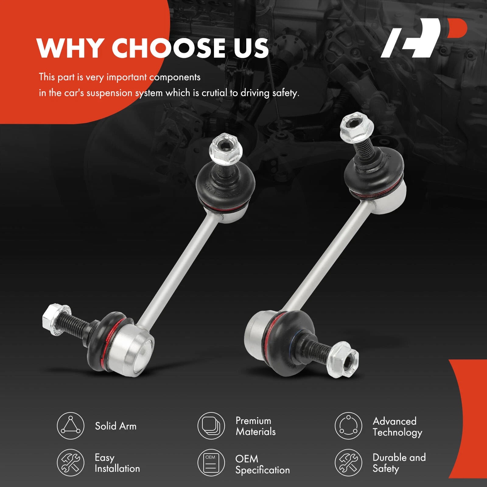 2X Rear Sway Bar Links for Honda Accord (1998–2007) Acura CL TL TSX