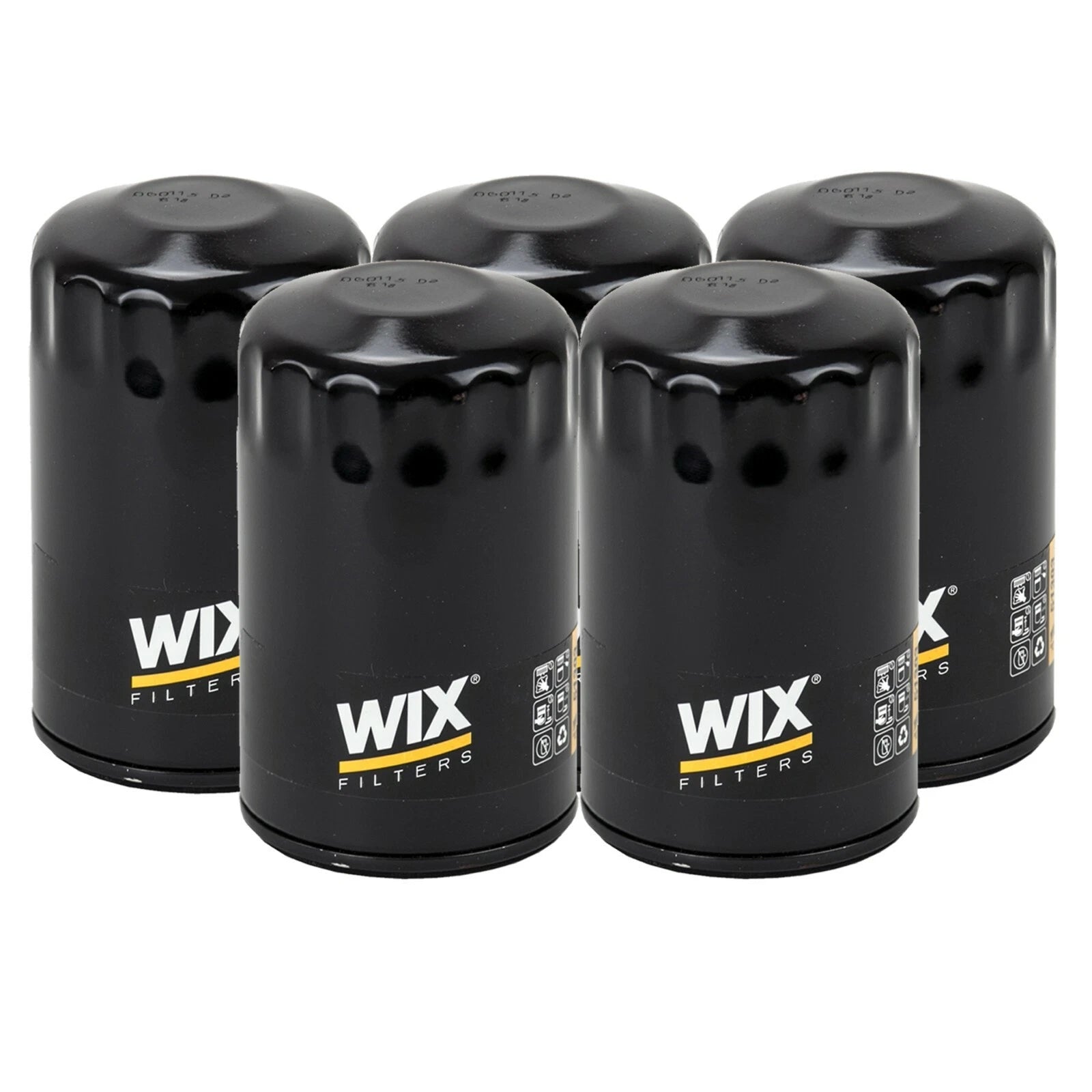Set of 5 WIX Engine Oil Filters for Audi 100 Quattro, VW Beetle, Golf, Jetta, Passat