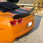 Rear Duckbill Trunk Spoiler for Chevrolet Camaro (2010–2013) Unpainted Black