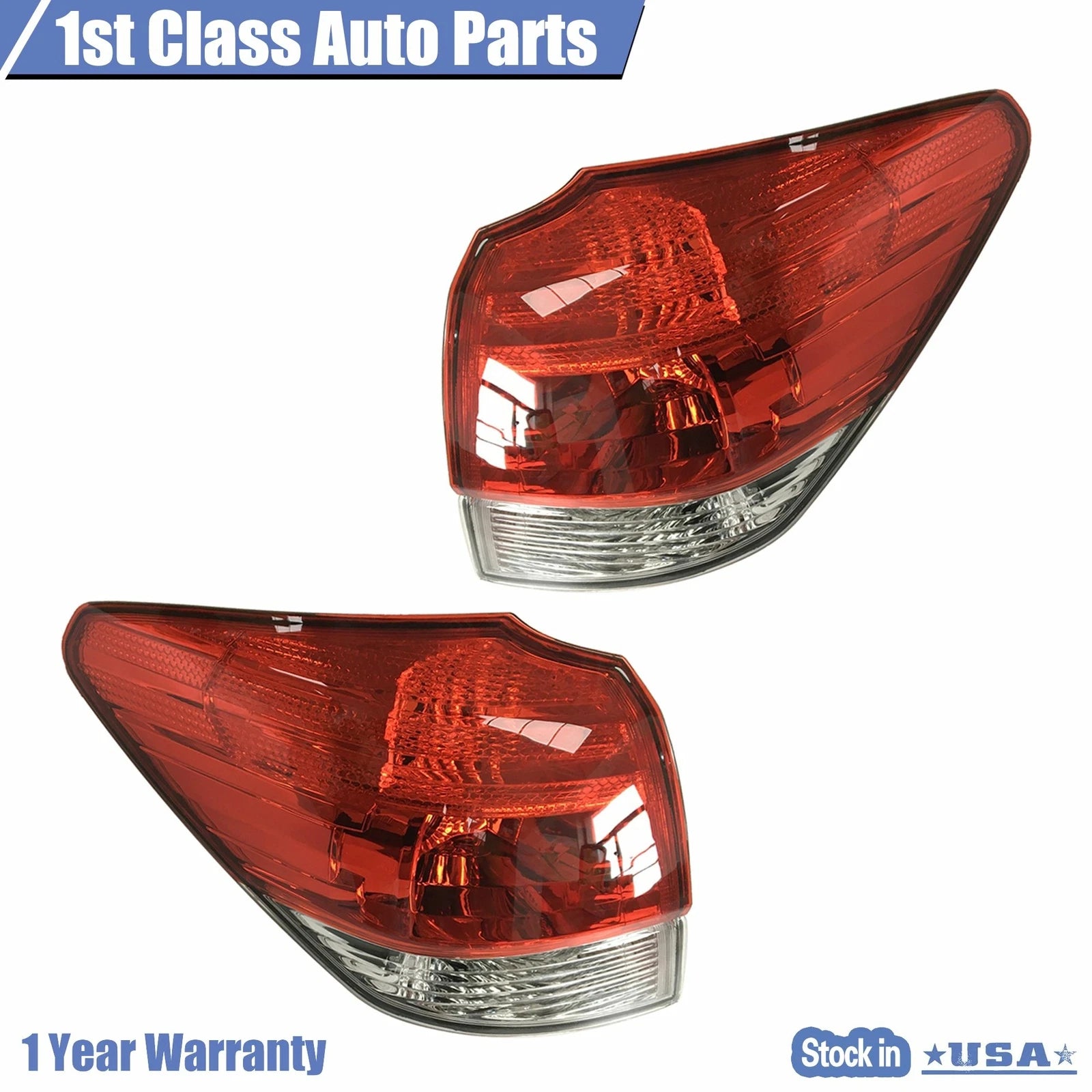 Set of 2 Outer Taillights for Subaru Outback (2010–2014)