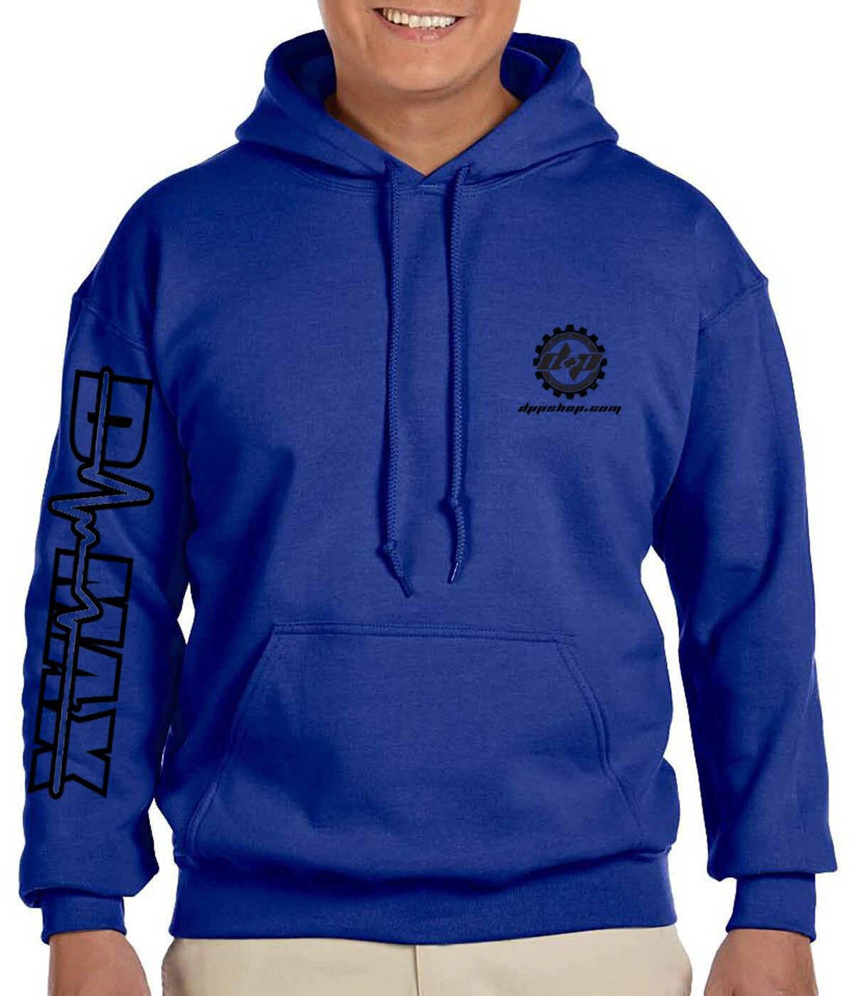 2XL Blue Hoodie for Chevrolet Dmax™ Diesel Truck (Chevy Duramax)