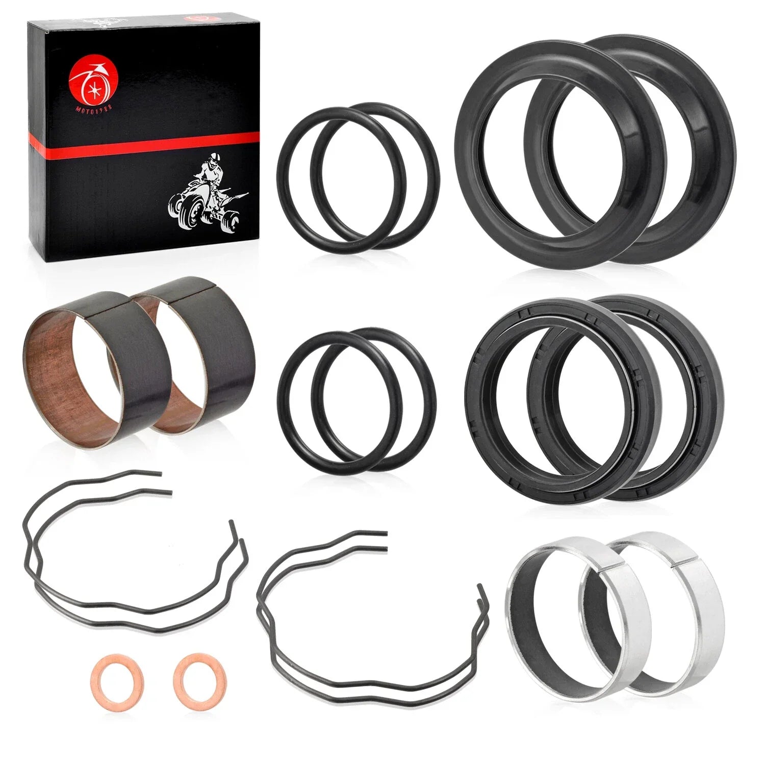 Fork Bushing Dust Oil Seals for Yamaha V-Star 1300 XVS1300 Tourer (2007–2017)