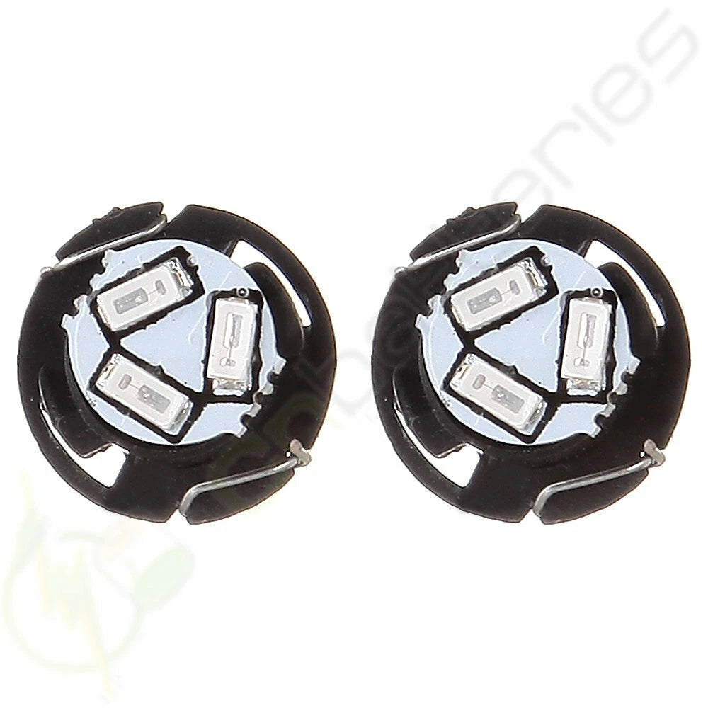 10Pcs T5/T4.7 3SMD LED Bulbs for Dashboard A/C Climate Control (N/A)
