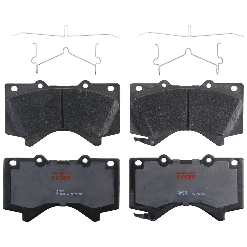 Set of 4 Disc Brake Pads for Toyota Tundra (2007–2021)
