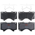 Set of 4 Disc Brake Pads for Toyota Tundra (2007–2021)