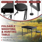 Shooting Table with Padded Seat for Long Range Shooting