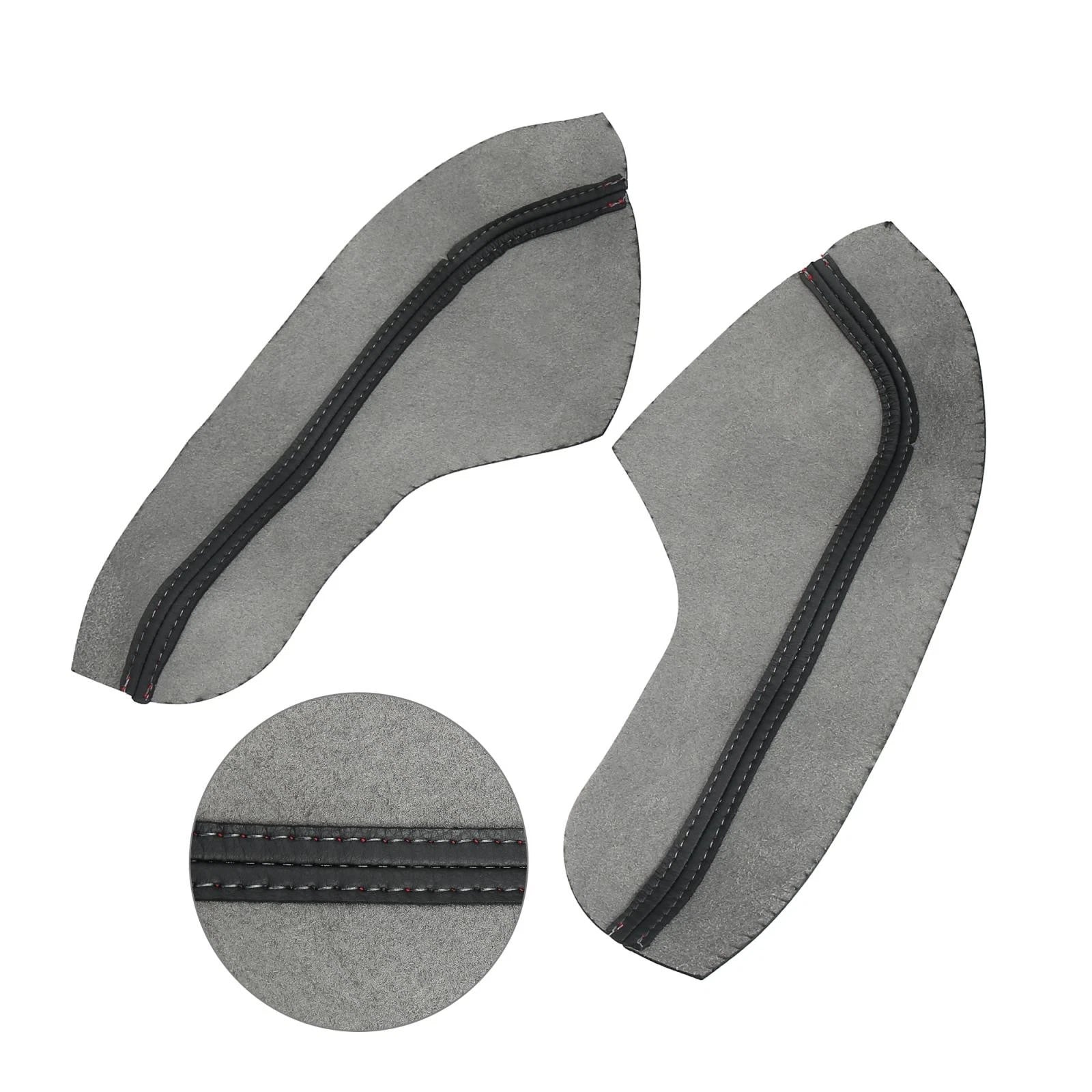 Set of 4 Door Armrest Covers for Honda Civic (2016–2020) Black Red Line
