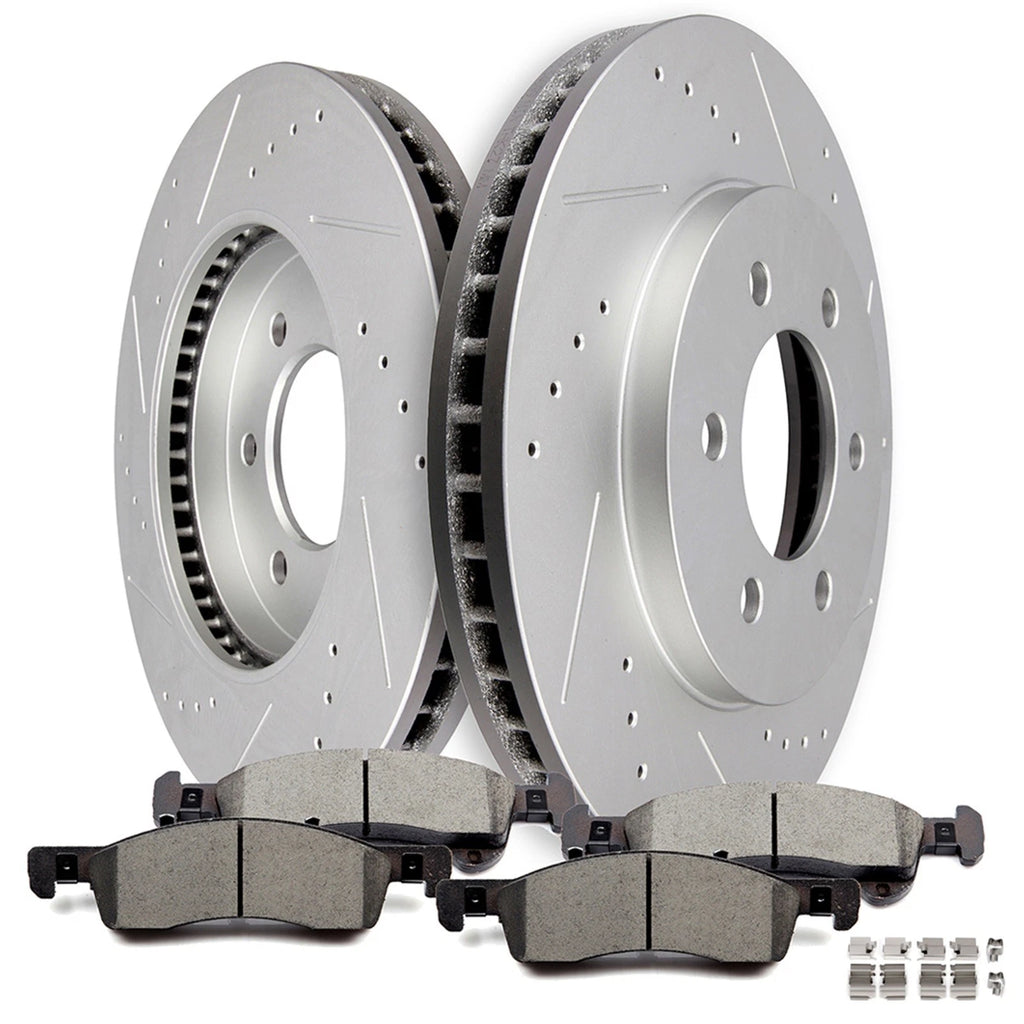 Front Ceramic Brake Pads and Rotors for Ford Expedition, Lincoln Navigator (2002–2006)