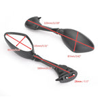 Set of 2 Black Rearview Side Mirrors for BMW S1000RR (2010–2018) HP4 (2011–2015)