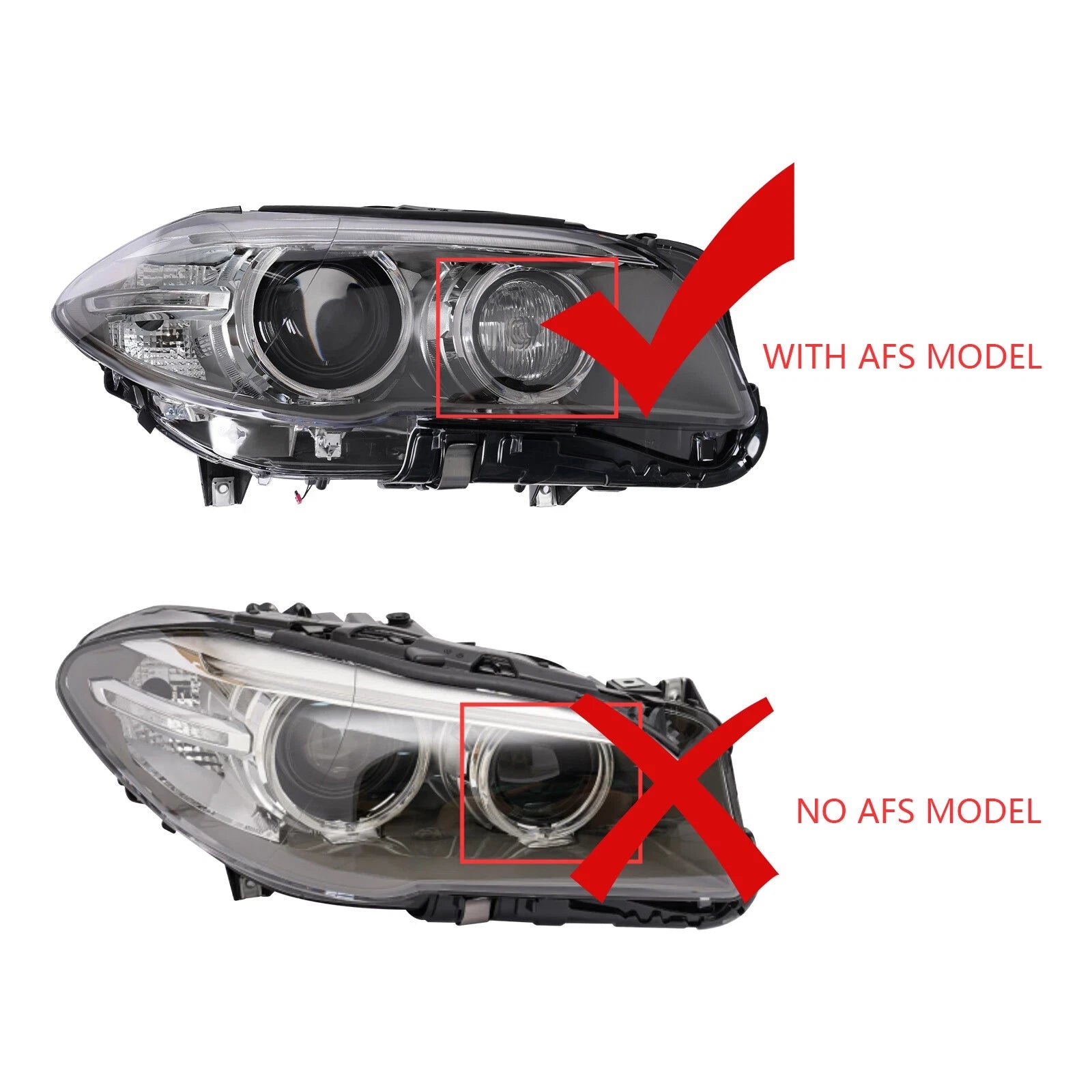 HID Projector Headlights Pair for BMW F10 528i 535i (2011–2013)