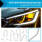 Headlight Bulb Retaining Spring Clip for Universal H1 H3 H4 H7